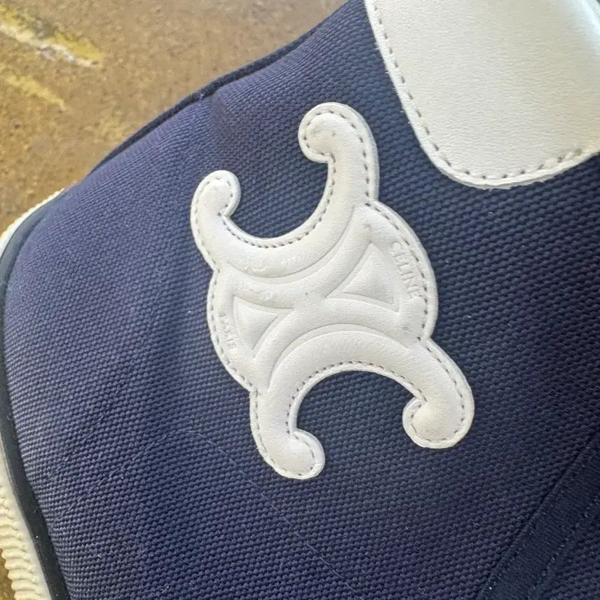 [BUNJANG] Celine Navy High-Top Sneakers / 셀린느 네이비 하이탑 스니커즈