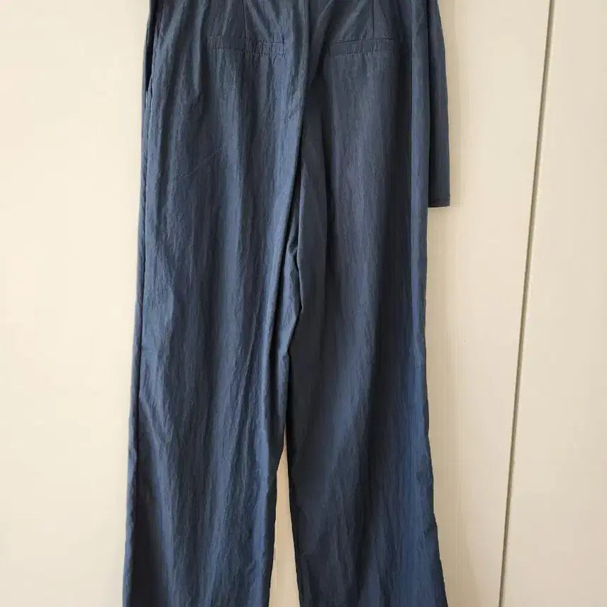[BUNJANG] Navy Wrap Ribbon Slacks / 새상품)네이비 랩 리본 슬랙스