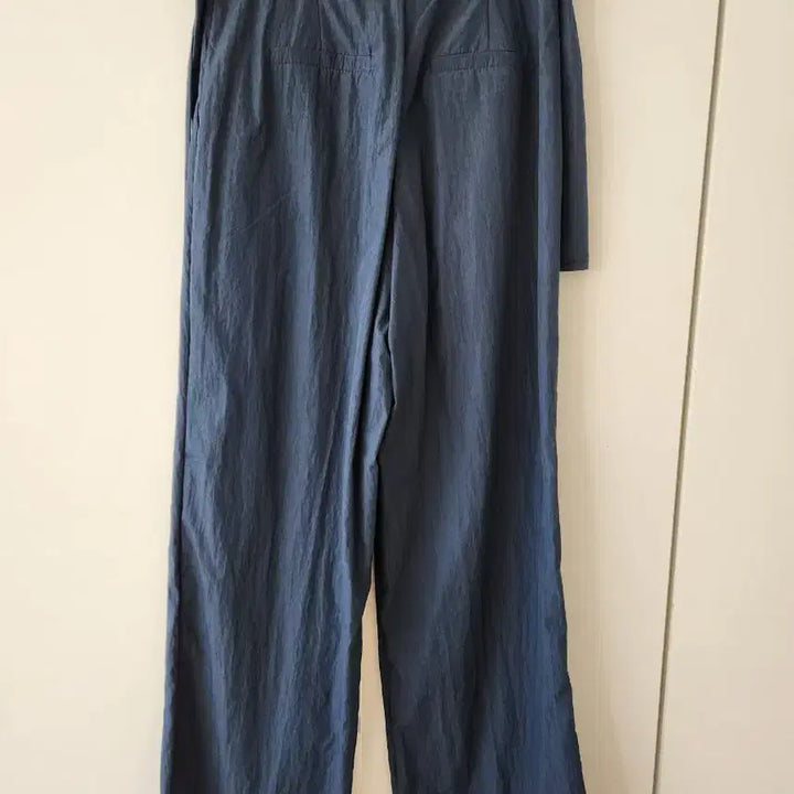 [BUNJANG] Navy Wrap Ribbon Slacks / 새상품)네이비 랩 리본 슬랙스