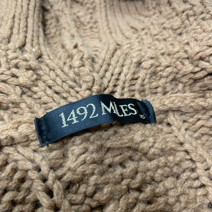 [BUNJANG] 1492miles Cable Knit Hooded Cardigan / 95)1492miles 꽈배기 니트 후드집업