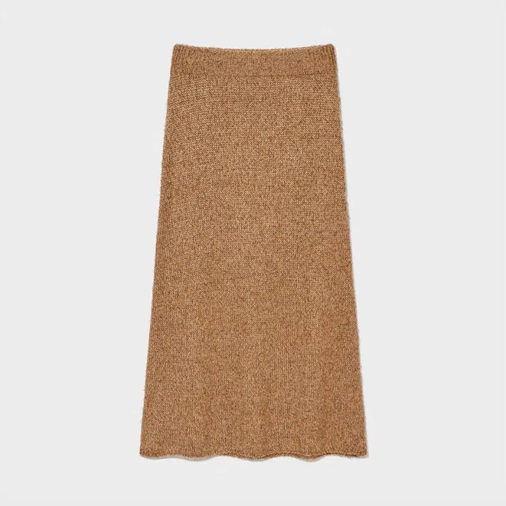 [BUNJANG] Kinder Salmon A-Line Knit Skirt / 킨더살몬 부클 A라인 니트 스커트