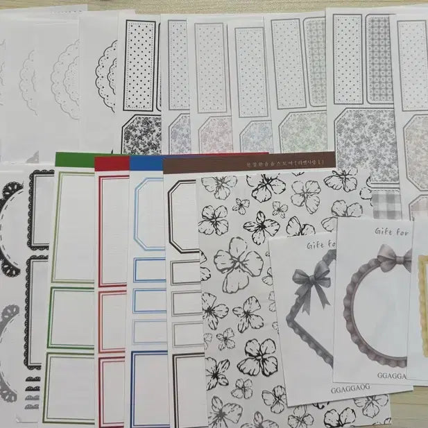 [BUNJANG] Unspecified Deco Supplies Bundle Set / 감성 다꾸 일괄처분