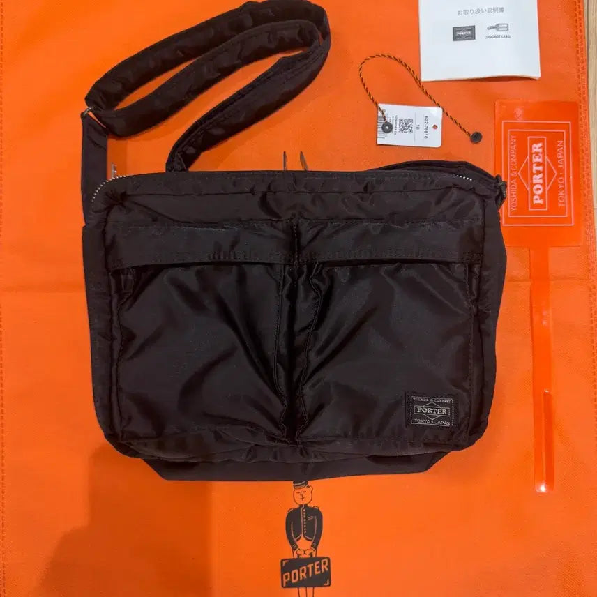 [BUNJANG] Porter Tanker Shoulder Bag (Large) - Black / 포터 탱커 숄더백 라지 블랙