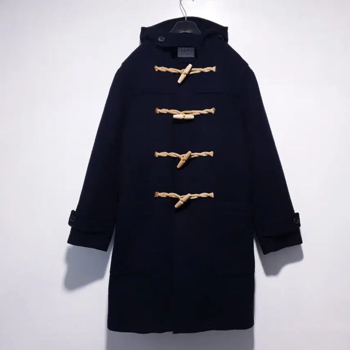 [BUNJANG] LOFI Oversized Duffel Coat Jacket Navy L / LOFI 로파이 오버핏 스테디 더플 후드 떡볶이 코트 자켓 네이비 L