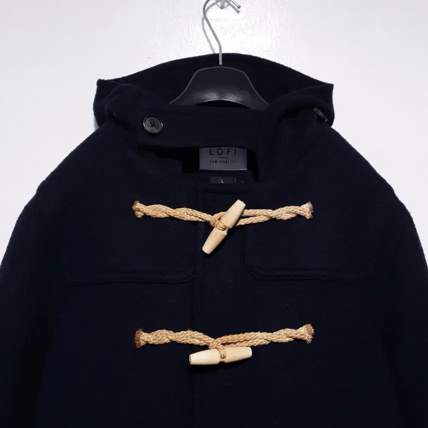 [BUNJANG] LOFI Oversized Duffel Coat Jacket Navy L / LOFI 로파이 오버핏 스테디 더플 후드 떡볶이 코트 자켓 네이비 L
