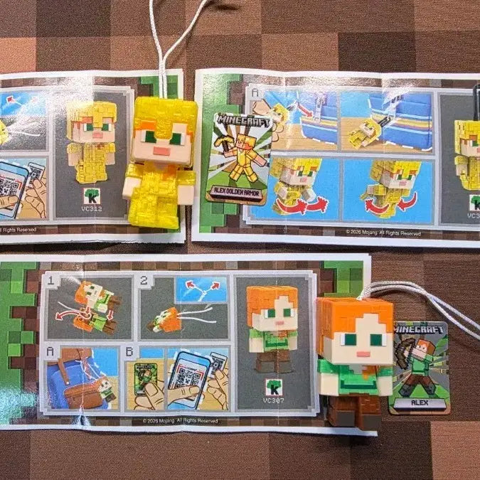 [BUNJANG] Minecraft Kinder Joy Alex Set / 마인크래프트 킨더조이 알렉스 세트
