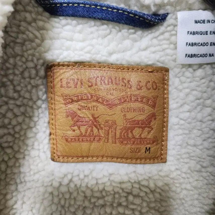 [BUNJANG] Levi's Sherpa Denim Jacket / (95)리바이스 쉐르파 데님 청자켓