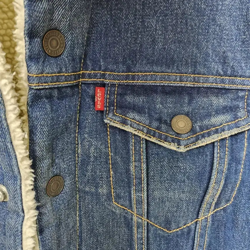 [BUNJANG] Levi's Sherpa Denim Jacket / (95)리바이스 쉐르파 데님 청자켓