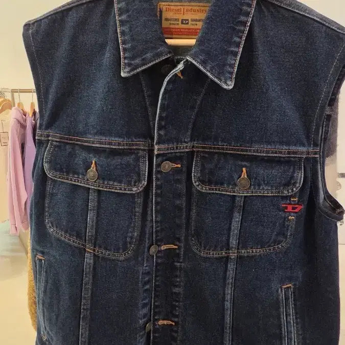 [BUNJANG] Diesel Denim Vest L / diesel 디젤 데님베스트 L사이즈