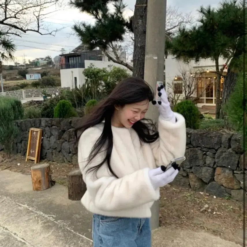 [BUNJANG] ONF Holiday Fur Jacket / 온트 홀리데이 퍼자켓