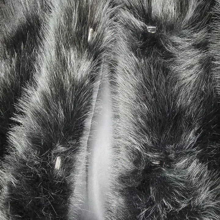 [BUNJANG] Unbranded Faux Fox Fur Short Coat / [새상품] 남자 여우털 모피 코트 고급 페이크 폭스퍼 숏코트