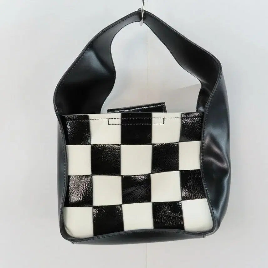 [BUNJANG] Ray Beams One Handle Checkerboard Leather Bag / 레이빔즈 Beams 원핸들 체커보드 레더 백