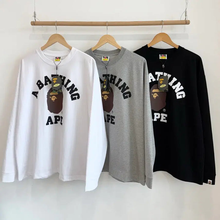 [BUNJANG] BP College Long Sleeve T-shirt / BP 컬리지 롱 슬리브 / 3color