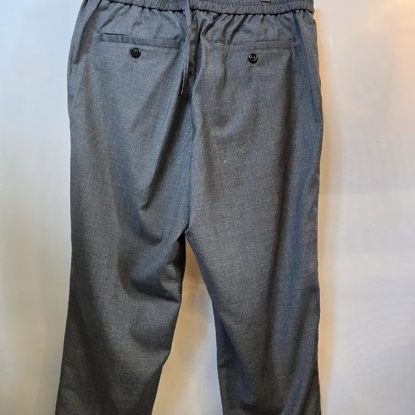 [BUNJANG] Ami Gray Elastic Waistband Pants / 아미 그레이 허리밴딩 바지 새상품