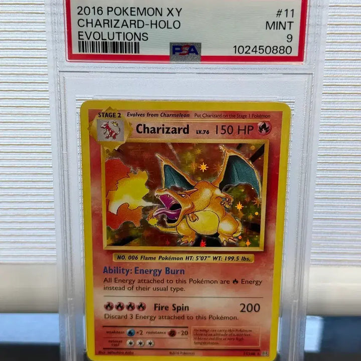 [BUNJANG] Pokemon Charizard 20th Anniversary PSA9 Card / 포켓몬 2016 리자몽 북미 20주년 psa9