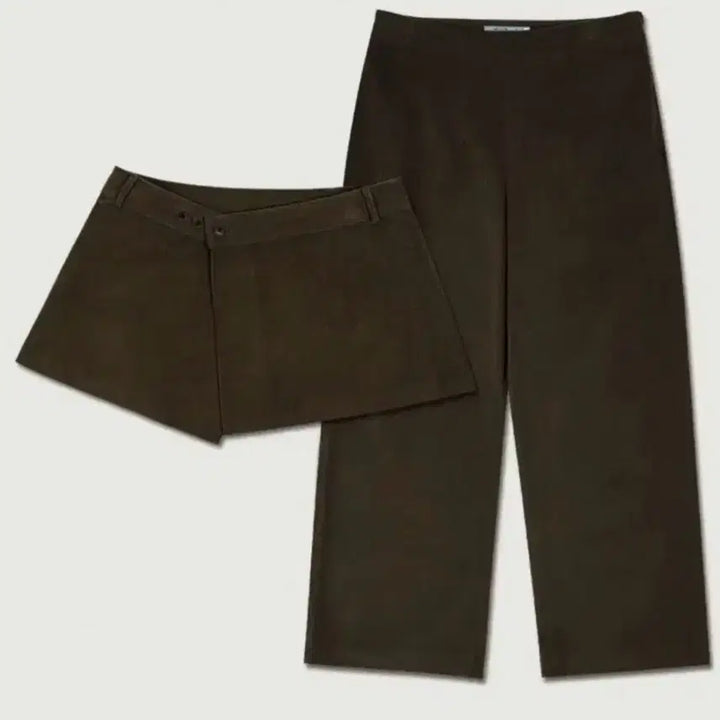 [BUNJANG] Love by Mood Corduroy Skirt Pants S / 러브바이무드 러바무 바이무드 코듀로이 치마바지 S 블랙, 브라운