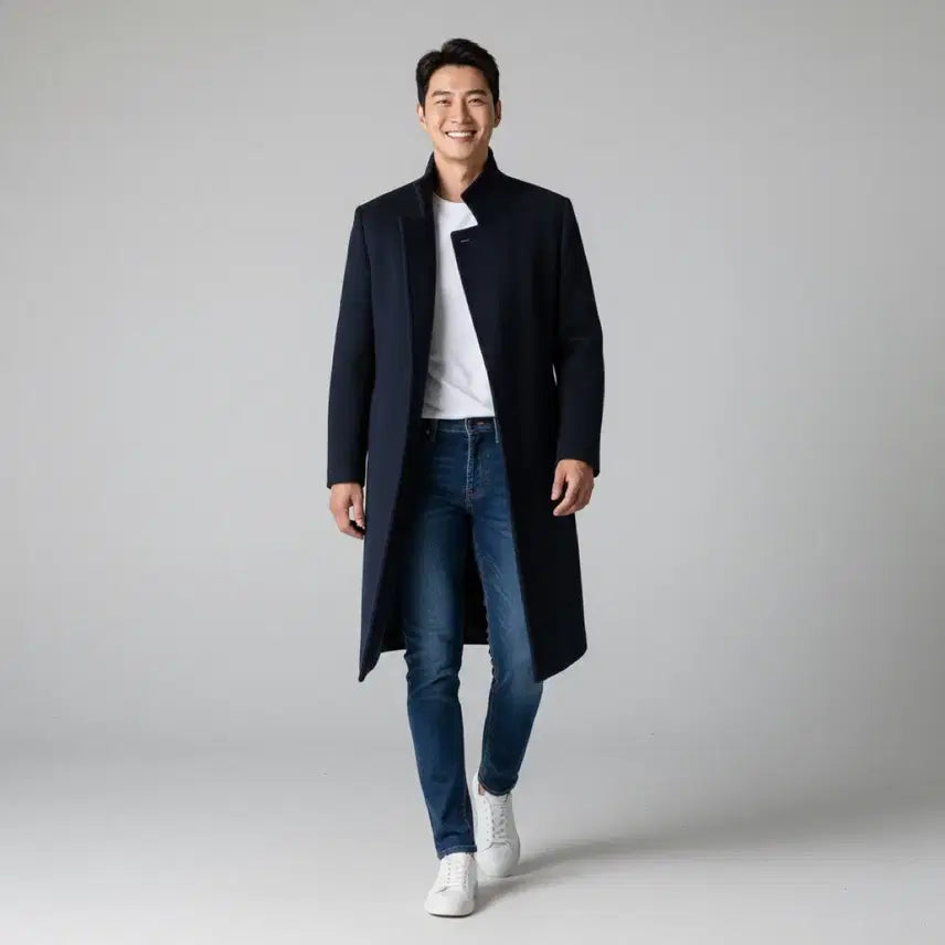 [BUNJANG] 8 Seconds High-Neck Wool Blend Coat / [새상품]*드뎌꺼낸*봄02*에잇세컨즈 하이넥 울혼방코트