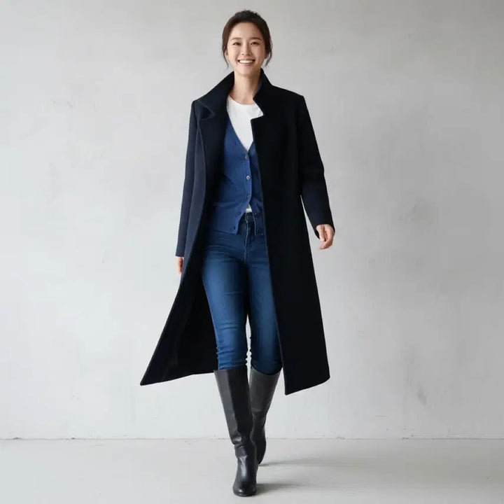 [BUNJANG] 8 Seconds High-Neck Wool Blend Coat / [새상품]*드뎌꺼낸*봄02*에잇세컨즈 하이넥 울혼방코트