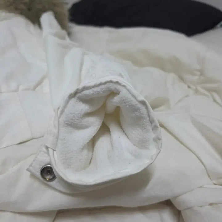 [SOLD OUT] 더블펀치 double punch 퍼자켓 패딩 레이스패딩 흰색 s
