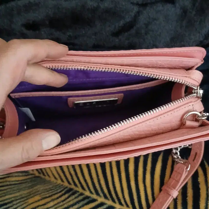 [BUNJANG] Jalmoyi Pink Crocodile Handbag / 잘모이 핑크 리얼 악어백