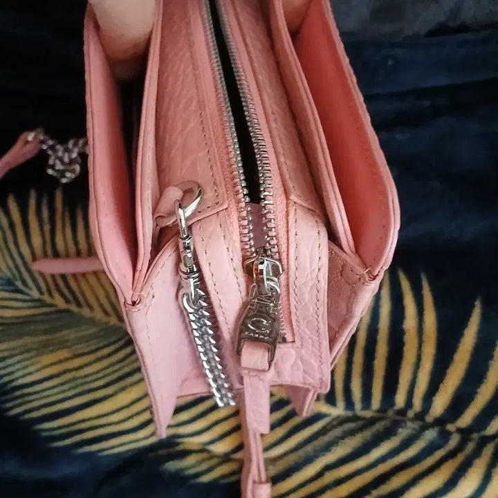 [BUNJANG] Jalmoyi Pink Crocodile Handbag / 잘모이 핑크 리얼 악어백