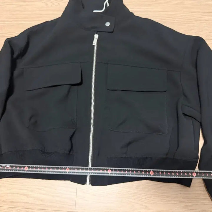 [BUNJANG] 8seconds High-Neck Zip-Up Jacket S / 에잇세컨즈 블랙 하이넥 집업 자켓 오버핏 봄 점퍼 55667788 S