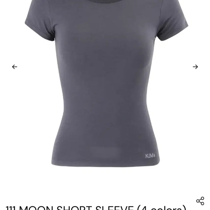 [BUNJANG] Kimseoul 111 Moon Short Sleeve Gray / [새상품] kimseoul 111 moon short sleeve