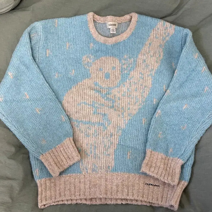 [BUNJANG] Sienne Koala Jacquard Knit Sweater / 시엔느 코알라 자카드 니트