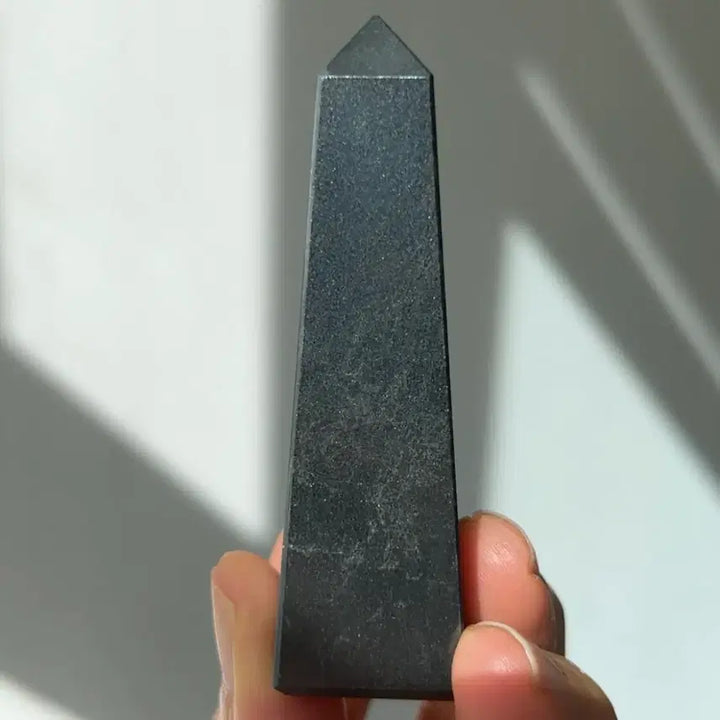 [BUNJANG] Silver Sheen Hematite Mini Tower / 실버 쉰 히마타이트 미니 타워