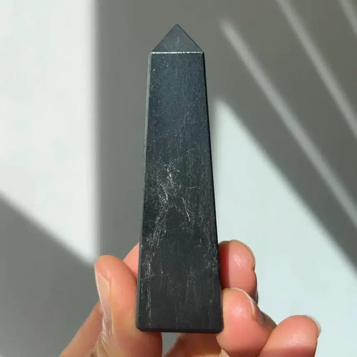 [BUNJANG] Silver Sheen Hematite Mini Tower / 실버 쉰 히마타이트 미니 타워