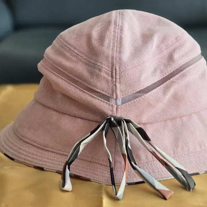 [SOLD OUT] 닥스 골프 분홍색 체크 벙거지 모자