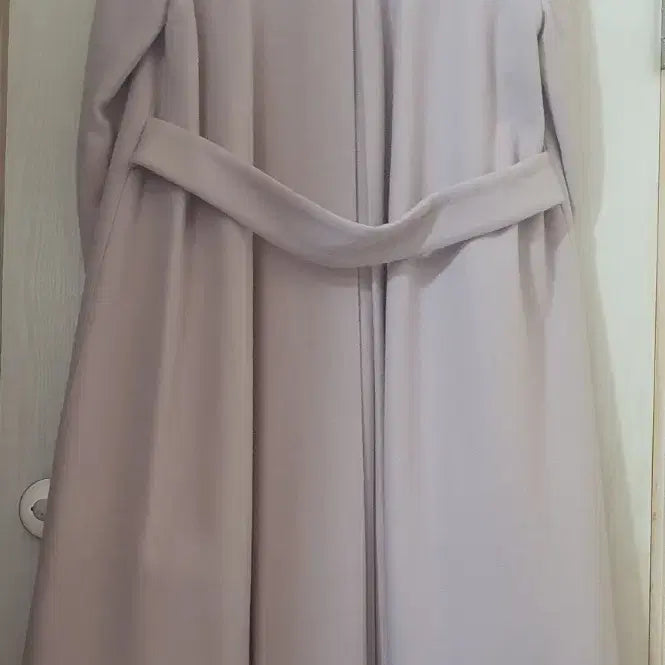 [BUNJANG] Mystrada Double Long Coat Light Pink / Mystrada 더블 롱 코트 라이트 핑크