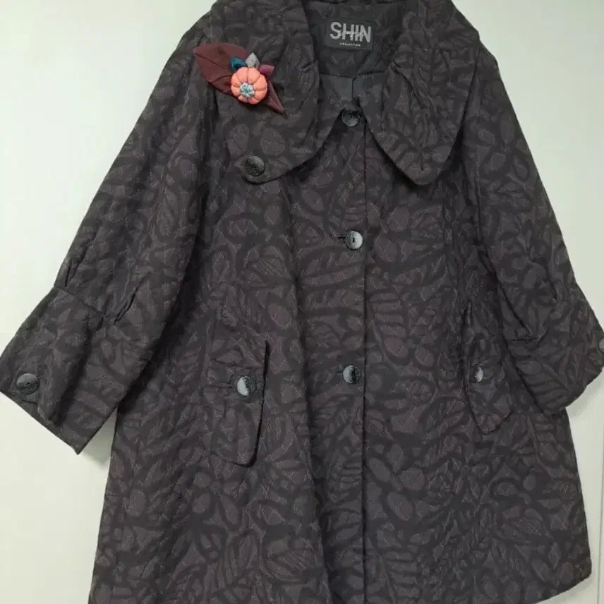 [BUNJANG] Shin Young Hee A-Line Fit Collar Coat / 신영희디자이너 브랜드 춘추용 에이라인핏 카라변형 코트