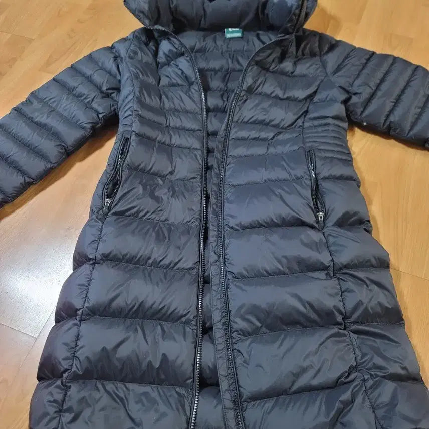 [BUNJANG] Eider Women's Lightweight Hooded Long Down Padded Jacket Black / 아이더 여성 경량 후드 롱 패딩 블랙