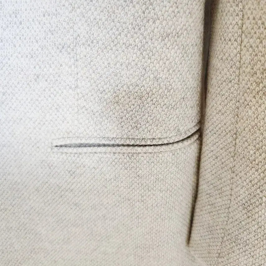 [SOLD OUT] 마시모두띠 이태리원단 울자켓 아이보리에 연 그레이감도는 슬림핏 블레이저