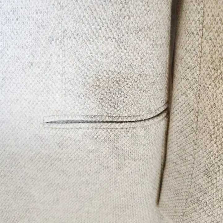 [SOLD OUT] 마시모두띠 이태리원단 울자켓 아이보리에 연 그레이감도는 슬림핏 블레이저