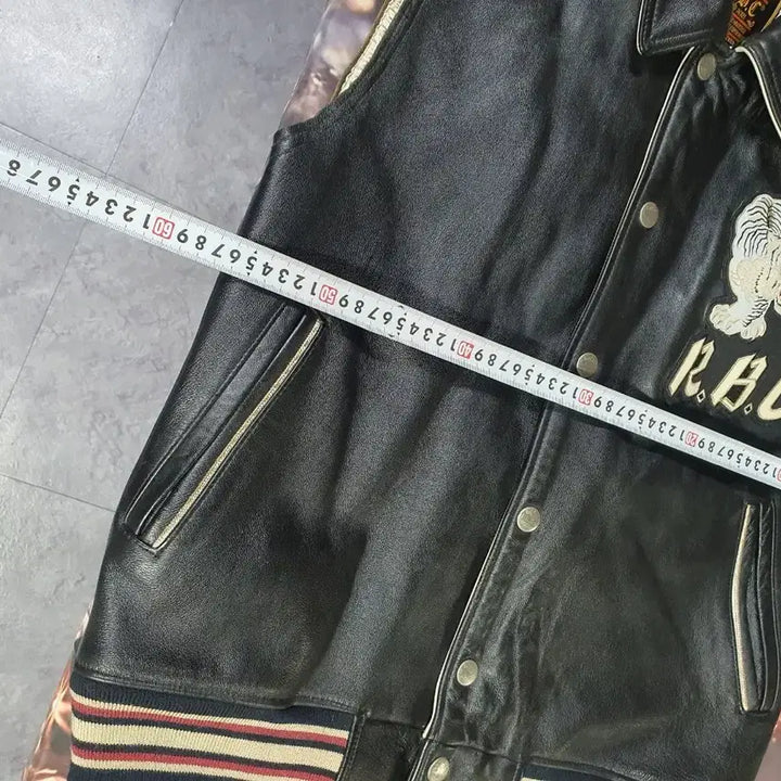 [BUNJANG] RBC Leather Vest XXL / RBC 블랙 가죽 베스트 조끼 XXL  택배비포함가