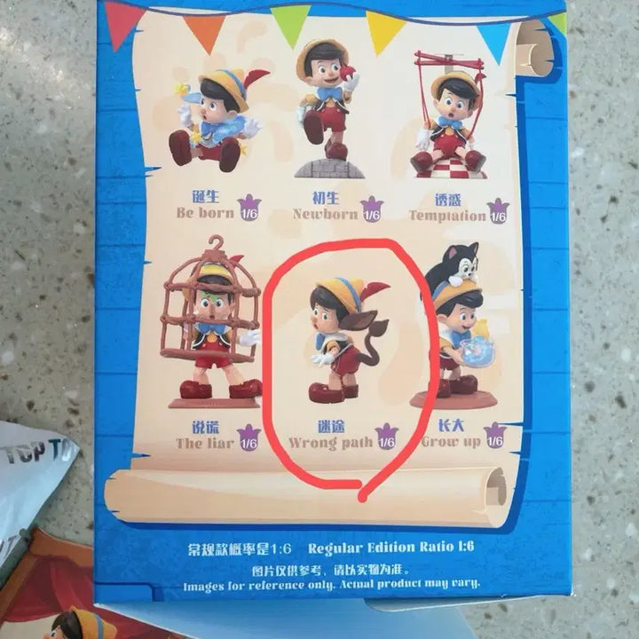 [BUNJANG] TOP TOY Pinocchio 85th Anniversary Figure / TOP TOY 정품 피노키오 85주년 기념 성장일기 피규어
