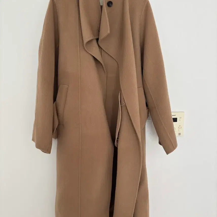 [BUNJANG] Minitto Handmade Wool Coat / 미니또 핸드메이드 코트 터틀넥 숄 카라