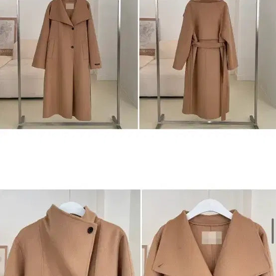 [BUNJANG] Minitto Handmade Wool Coat / 미니또 핸드메이드 코트 터틀넥 숄 카라