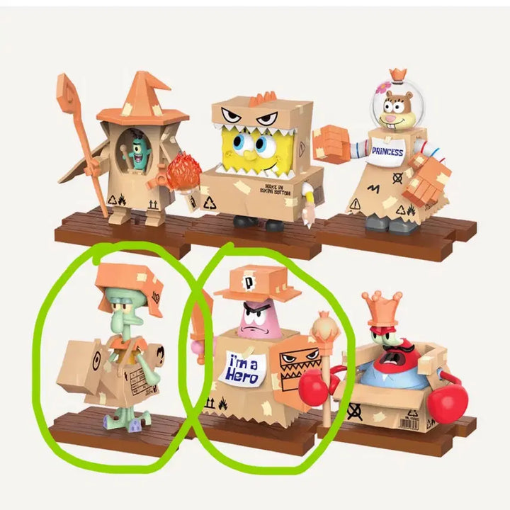 [BUNJANG] Spongebob Squarepants Warrior Stage Figure / 스펀지밥 용사의 무대 전사의 무대 피규어 판매합니다.