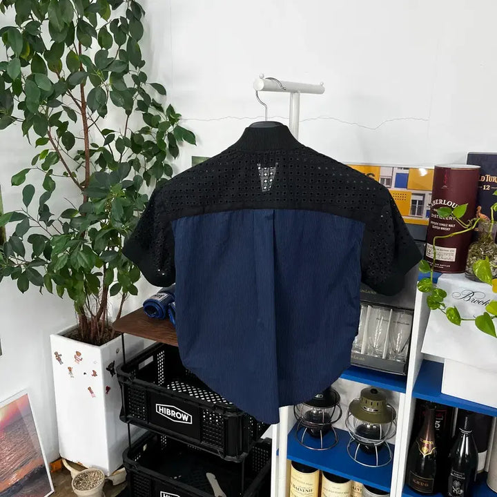 [BUNJANG] Diesel Black Gold Layered Punching Zip-up Jacket / 디젤 블랙골드 레이어드 펀칭 집업 40