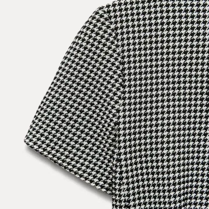 [BUNJANG] ZARA Houndstooth Check Mini Dress / L) 자라 하운드투스체크 원피스 새상품