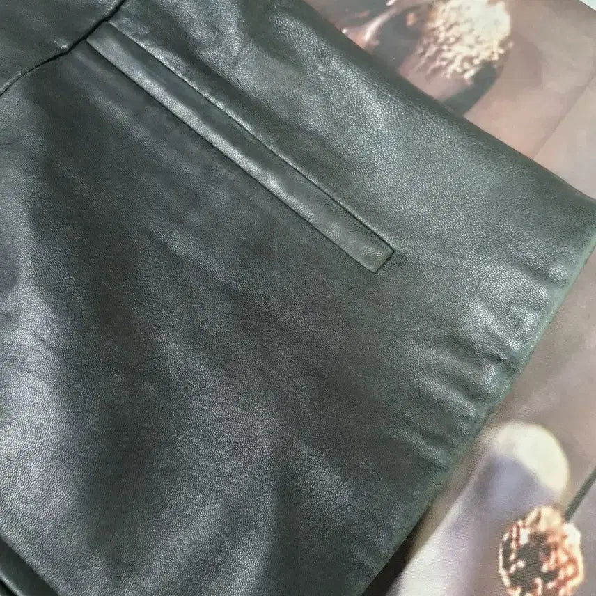 [BUNJANG] Kirkland Signature Black Leather Jacket M / 커클랜드 시그니처 블랙 가죽 자켓 택배비포함가