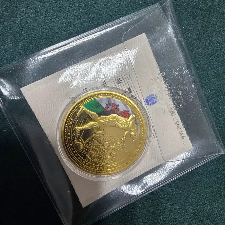 [BUNJANG] Wales UEFA 2016 24k Gold Plated Medal / 웨일스 UEFA 2016 축구 24k 금도금 메달