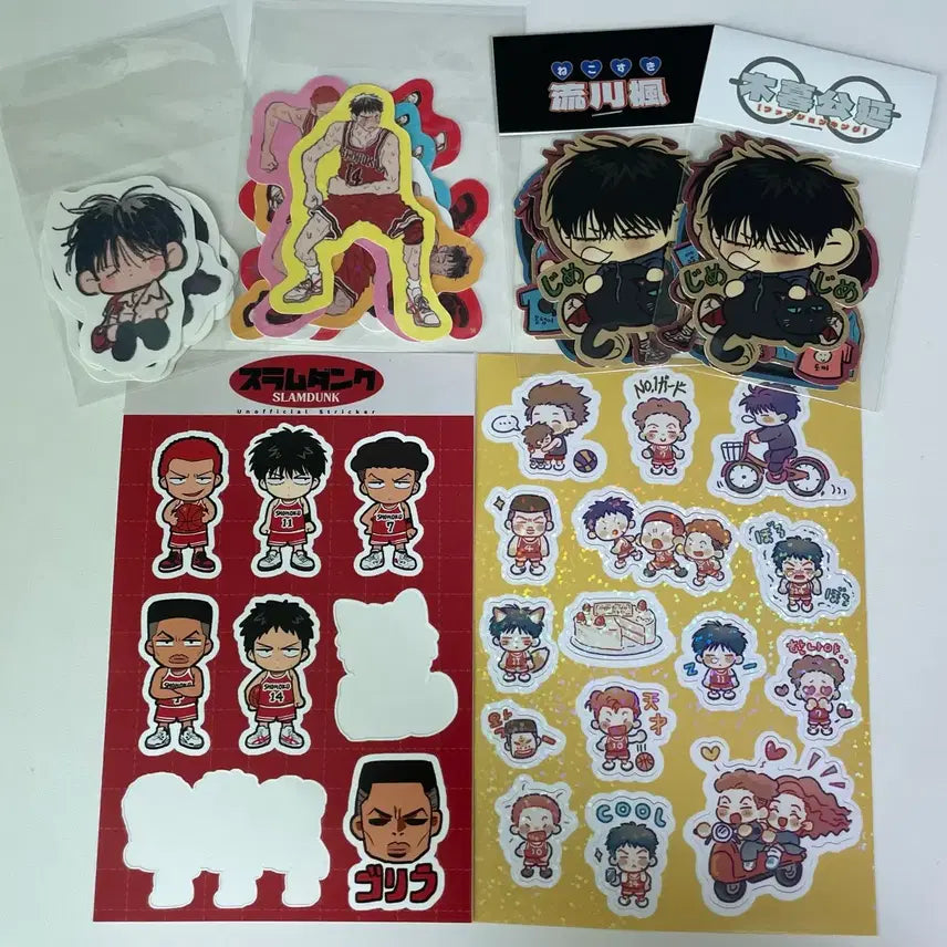 [BUNJANG] Slam Dunk Sticker Bundle Set / 슬램덩크 통판 스티커 일괄 비공굿 양도