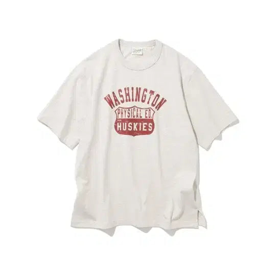 [BUNJANG] Uniform Bridge Washington Tee Oatmeal [L] / 유니폼브릿지 워싱턴 티 오트밀 [L]