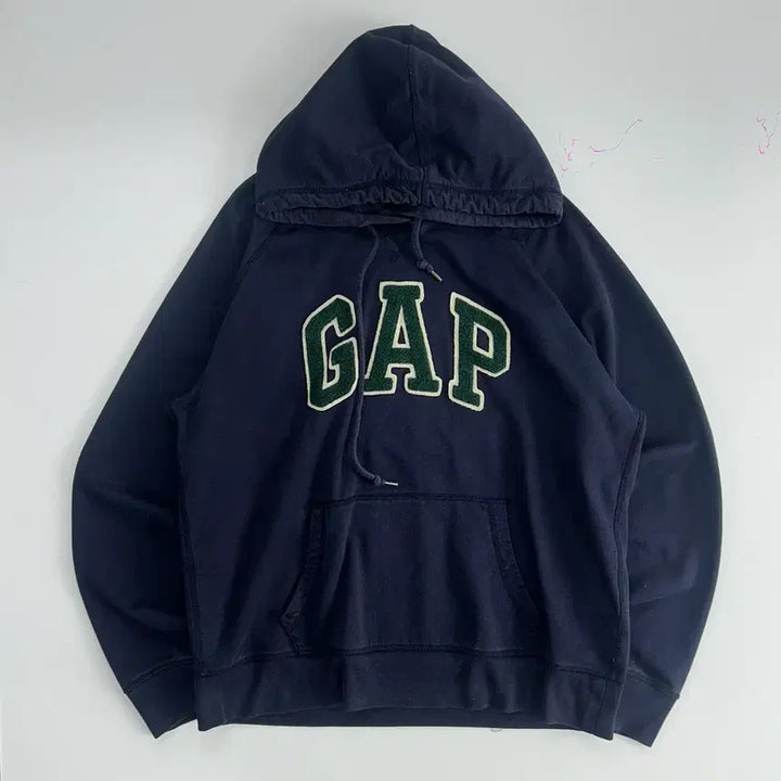 [BUNJANG] Gap Navy Hoodie / Gap 갭 그린 로고 네이비 후드티