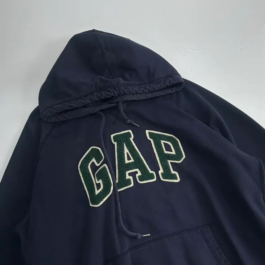 [BUNJANG] Gap Navy Hoodie / Gap 갭 그린 로고 네이비 후드티