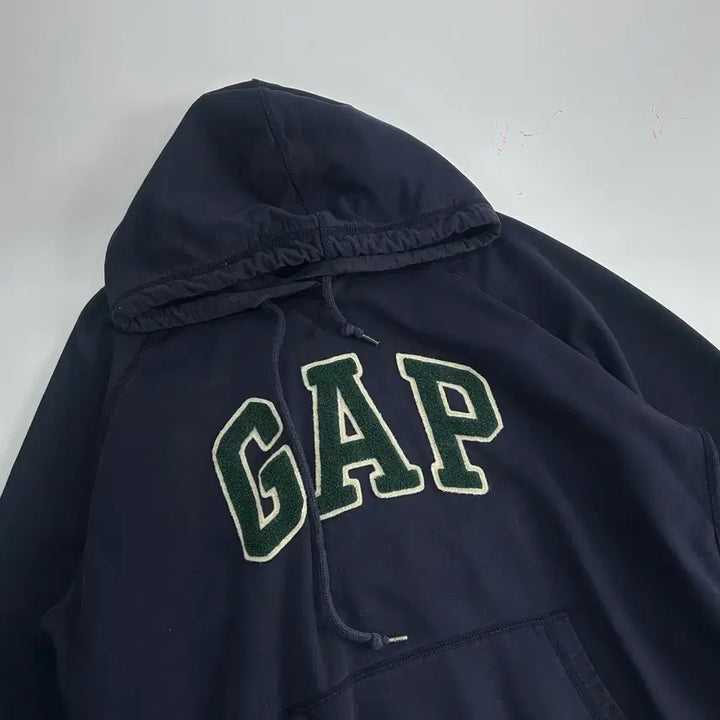 [BUNJANG] Gap Navy Hoodie / Gap 갭 그린 로고 네이비 후드티